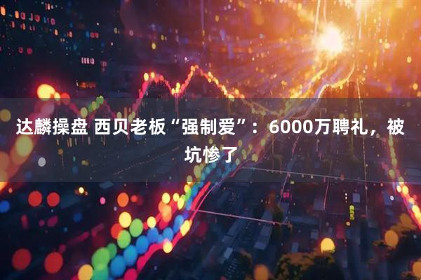 达麟操盘 西贝老板“强制爱”：6000万聘礼，被坑惨了
