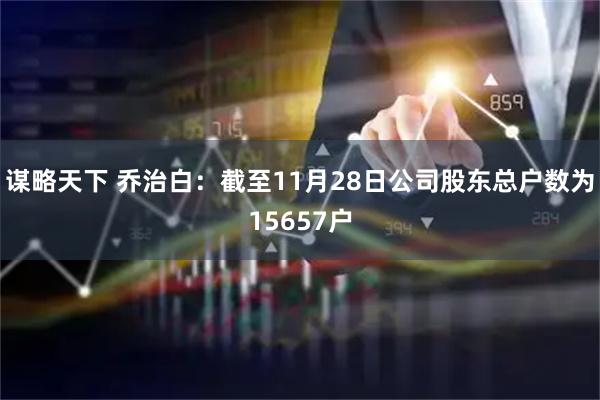 谋略天下 乔治白：截至11月28日公司股东总户数为15657户