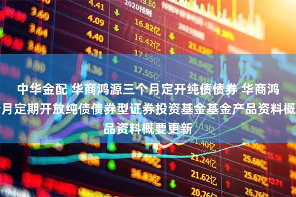 中华金配 华商鸿源三个月定开纯债债券 华商鸿源三个月定期开放纯债债券型证券投资基金基金产品资料概要更新